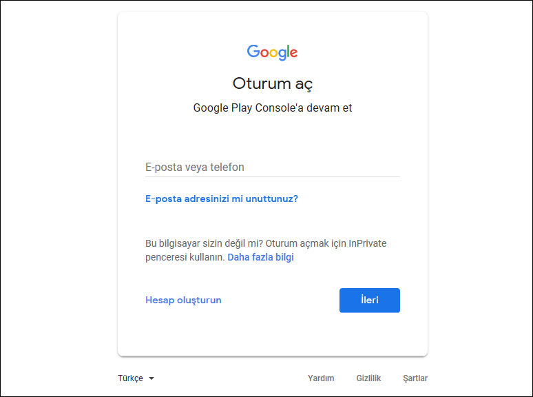 Google Play Store'daki uygulama nasıl güncellenir Google Hesabı ile giriş yapma
