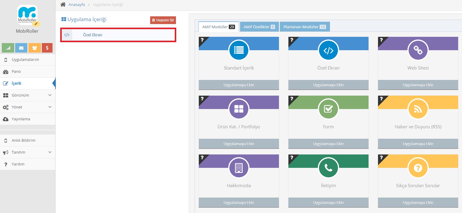 ozel6 - Mobiroller Knowledge Base