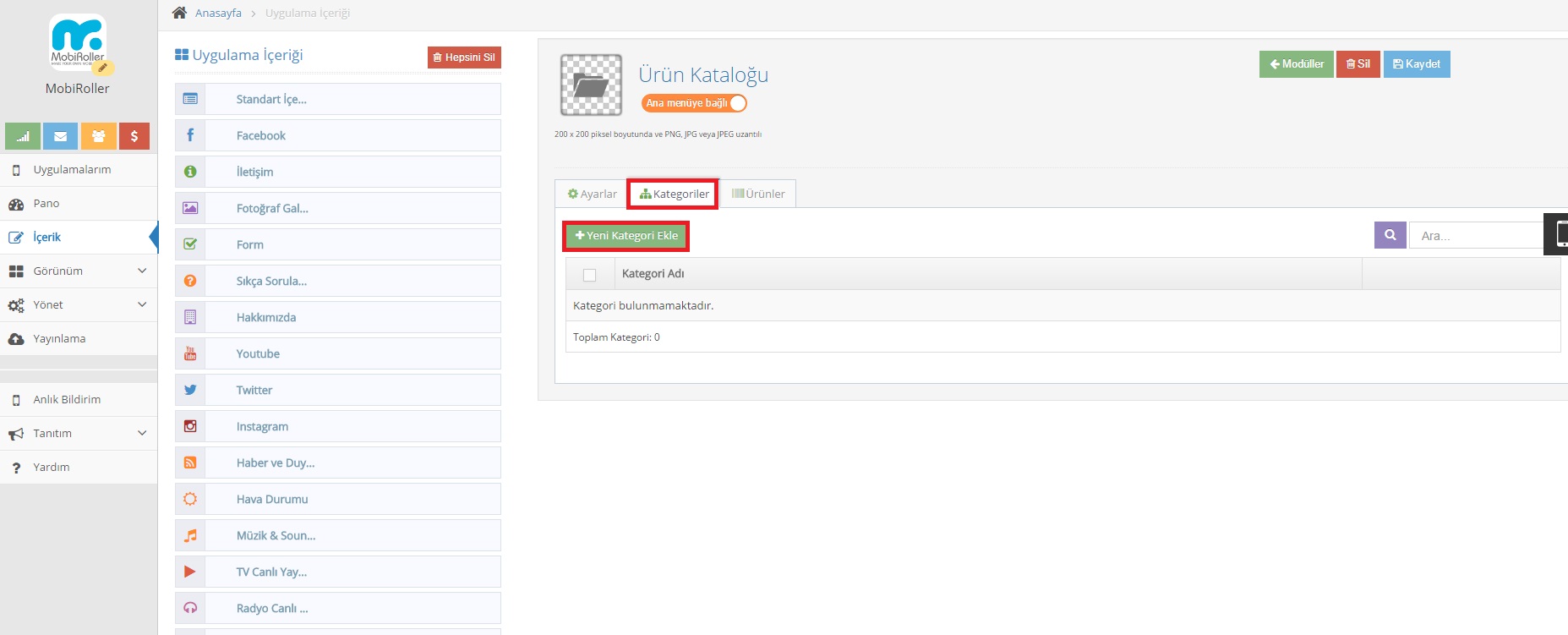 urun3 - Mobiroller Knowledge Base