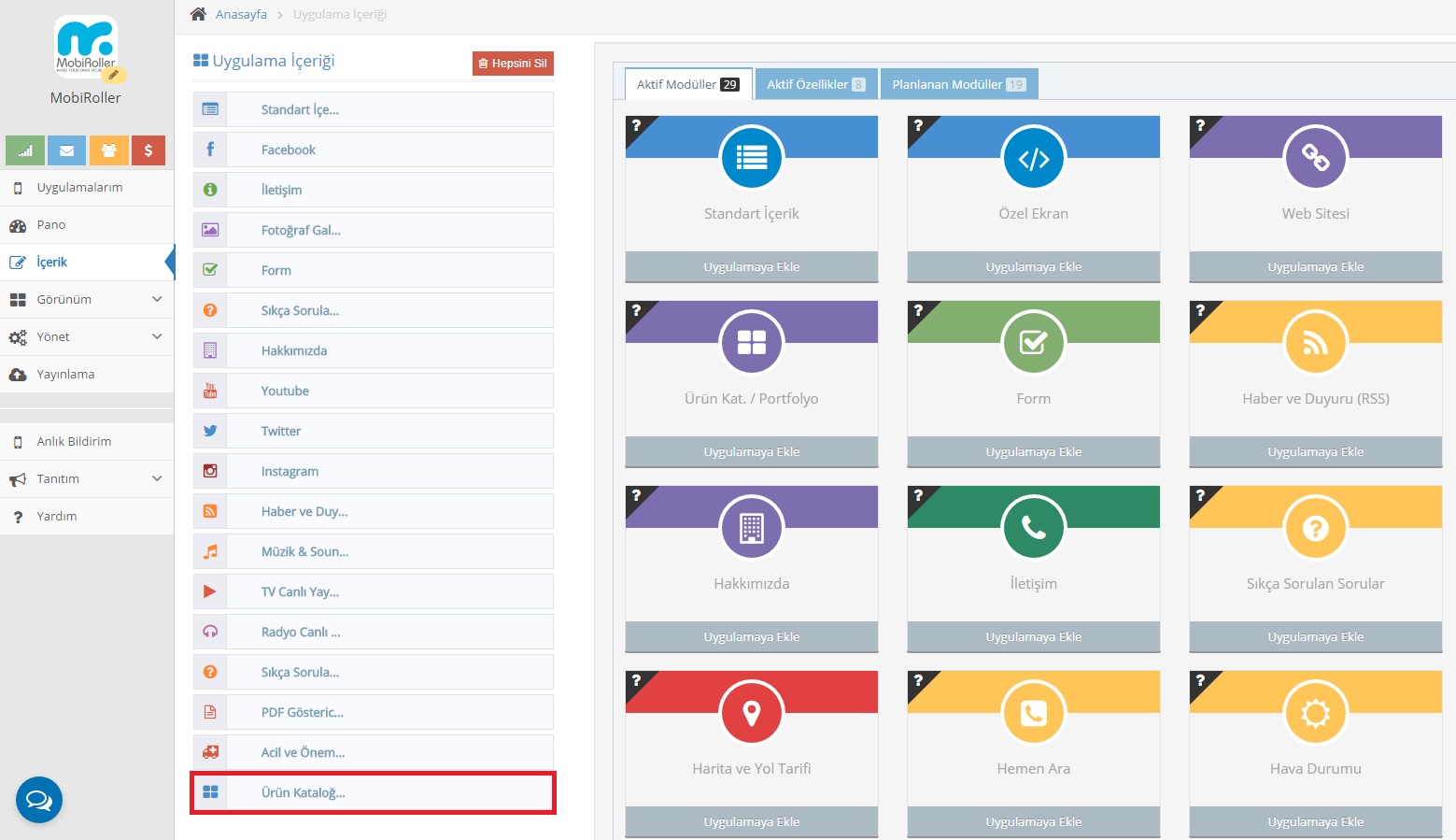 urun8 - Mobiroller Knowledge Base