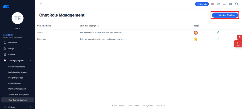 Using the Chat/Messaging Module - Mobiroller Knowledge Base