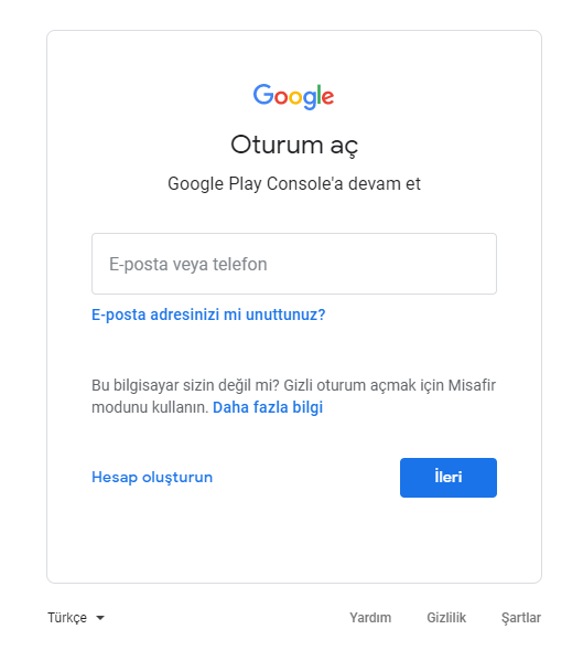 android uygulama google play store a