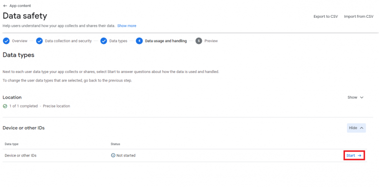 How to Fix Google Play's Data Safety Form Error? - Mobiroller Knowledge ...