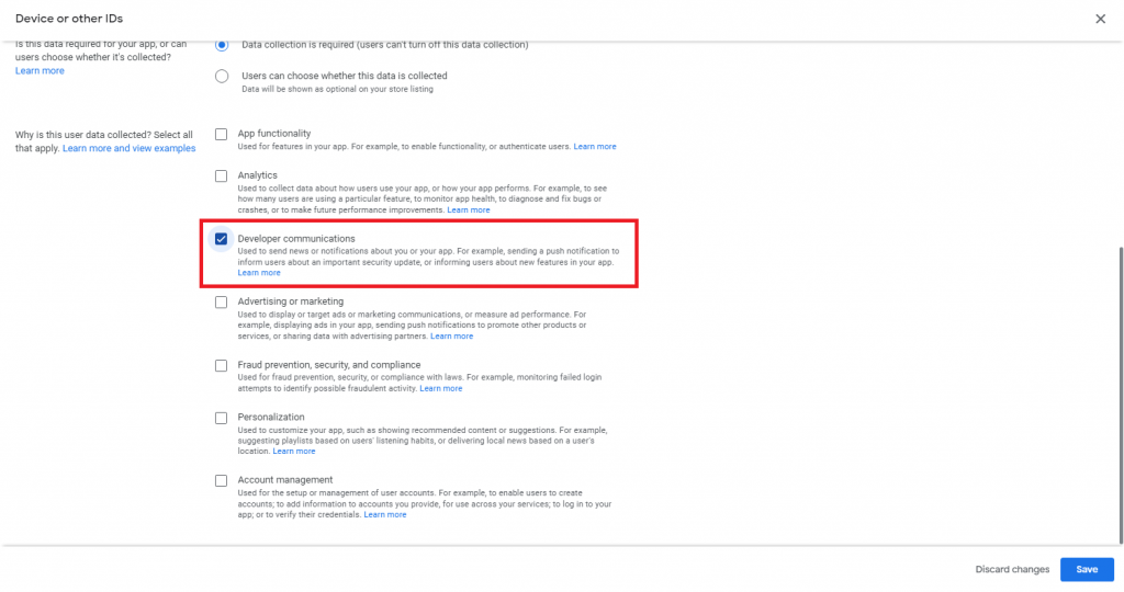 How to Fix Google Play's Data Safety Form Error? - Mobiroller Knowledge ...