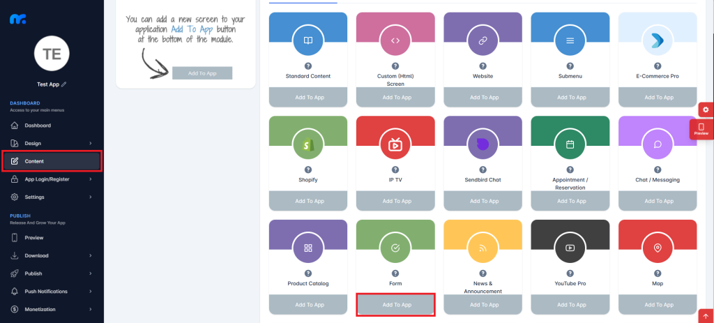 Form - Mobiroller Knowledge Base