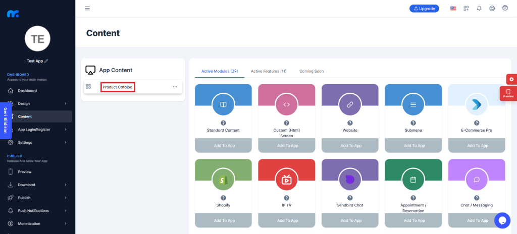 Product Catalog - Mobiroller Knowledge Base