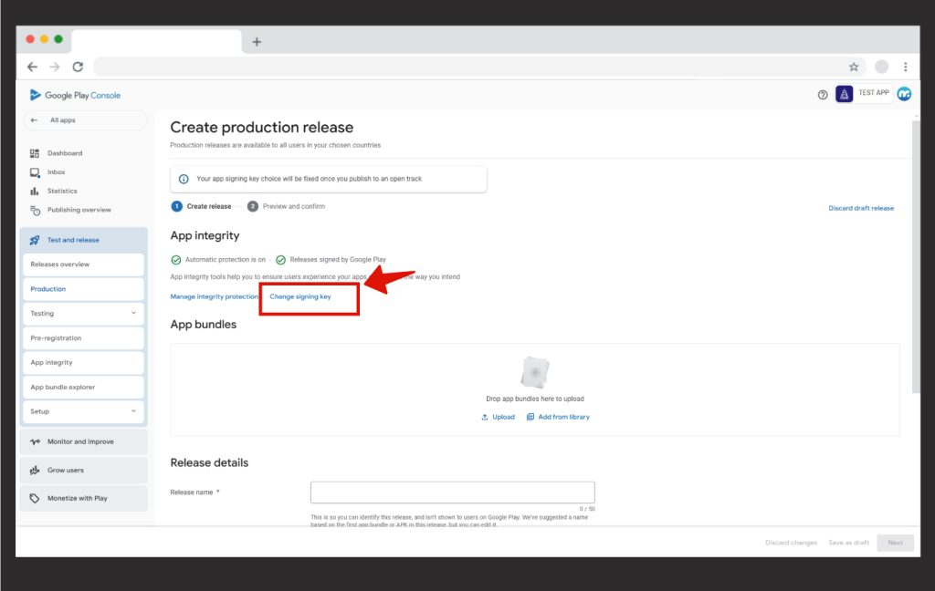 How to Create a Google Play Signing Key? - Mobiroller Knowledge Base