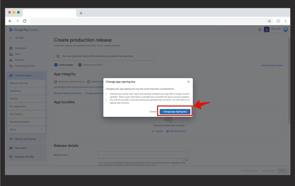 How to Create a Google Play Signing Key? - Mobiroller Knowledge Base
